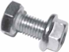 Stainless steel M10 hex screw and flange bolt